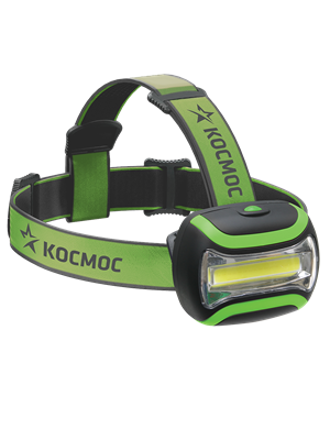 Фонарь налоб. H3W-COBLED (3xLR6) КОСМОС KOC-H3WCOBLED