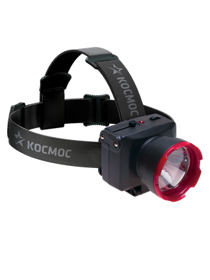 Фонарь налоб. аккум. H1WLED 2 режима, 1W КОСМОС KOCAccuH1WLED