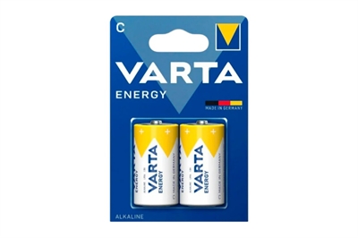 LR14 С BL2 (блистер 2шт) VARTA ENERGY Alkaline 1,5V 4008496626571