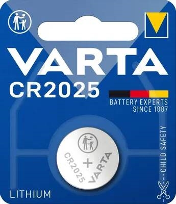 CR2025 BL1 (блистер 1шт) литиевые VARTA ELECTRONICS 4008496276875