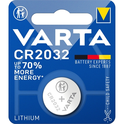CR2032 BL1 (блистер 1шт) литиевые VARTA ELECTRONICS 4008496276882