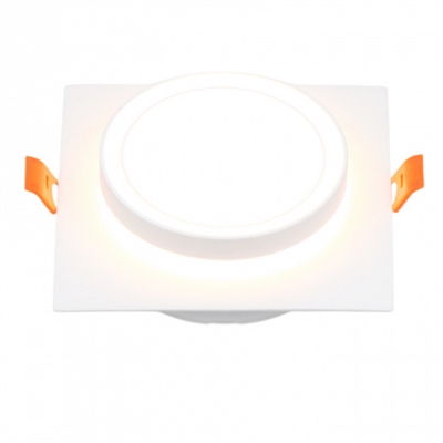 Cвет-к GCL-GX53-H38 Вега Квадратный Белый 662692 General 662692