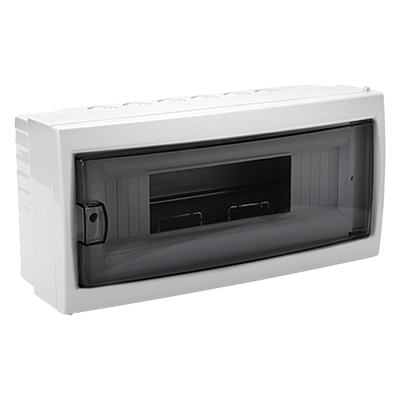 Бокс для открытой установки ЩРН 12 мод. прозрачн. дверца (КНО-12Д) КНО-12Д