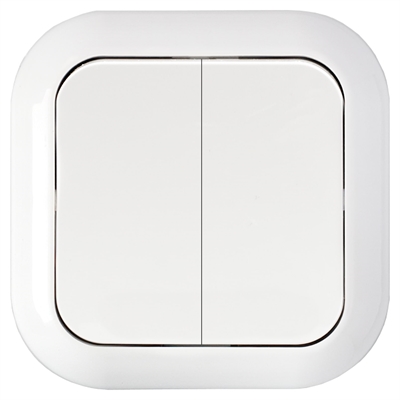 Выкл. 2-кл. СУ серия ГАРМОНИЯ, белый (С56-124) С56-124