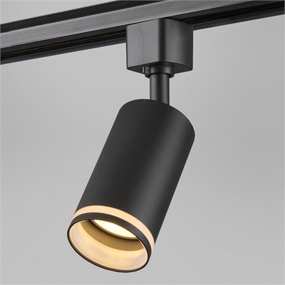 Светильник трековый 1фазный General Lighting Systems GTR-GU10-1-LR-IP40-B черный 580213 580213