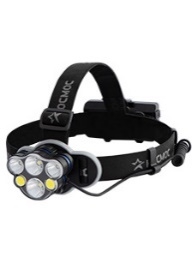 Фонарь налобный КОСМОС (KOC852Lit)/2х4Вт T6, 2х2Вт XPE, 2x2Вт COB /Li-ion 2х1200mAh/ABS пластик KOC852Lit