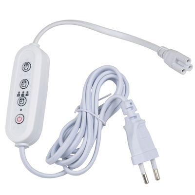 Таймер с вилкой и разъемом L,N,G для фито св-ка 150Вт провод 2м UST-E33 WHITE 2M Uniel UL-00006493 UL-00006493