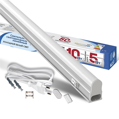 Свет. LED 5W 6500К 300мм Т5 IP40 ILED-COCB-СПБТ5-450Лм-230В IONICH 1566 UNIVersal  1566