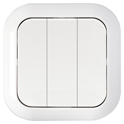 Выкл. 3-кл. СУ серия ГАРМОНИЯ, белый (С056-234) С056-234