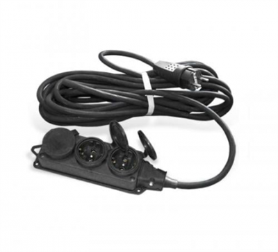 Удл. 3 гн. з/к КГ IP-44 20м 3700Вт черн. Союз...481S-4202 481S-4202