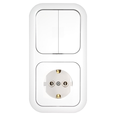 Блок 2кл+роз з/к СУ Гармония белый  2В-РЦ-503