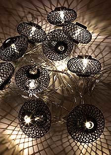 Гирлянда Фонарики Черн мет  10L КОСМОС KOC_GIR-B119 KOC_GIR-B119