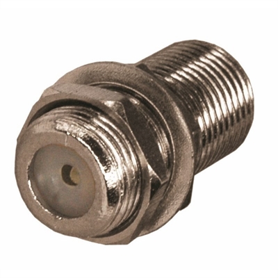 Переходник гнездо "F"- гнездо "F" "ZN" (бочка) с кольцом 05-4201-4