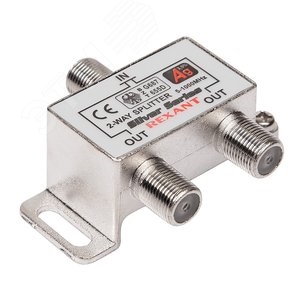 Splitter 2ТВ под F+3шт F раз. 1000МГц REXANT Silver 05-6101