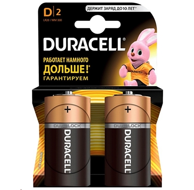 LR20 Вl-2 Duracell Basic (2шт) 5000394076730