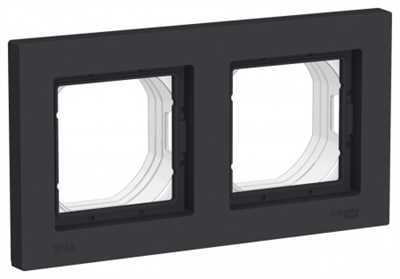 Рамка 2м карбон IP44 AtlasDesign Aqua  ATN441002