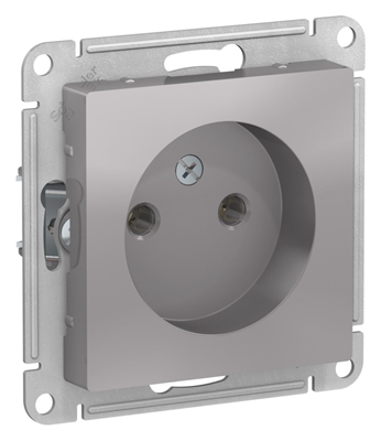 Роз. 1м б/з 16А мех. алюминий SE AtlasDesign ATN000341