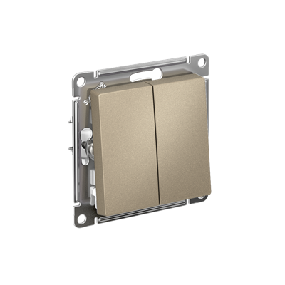 Выкл. 2кл мех. шампань SE AtlasDesign ATN000551