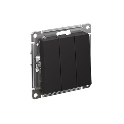 Выкл. 3кл мех. карбон SE AtlasDesign ATN001031