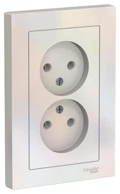 Роз. 2м б/з 16А в сборе жемчуг SE AtlasDesign ATN000420