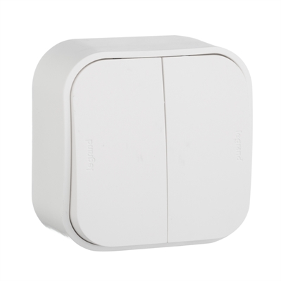 Выкл. 2кл о/у бел. LR Quteo 782202