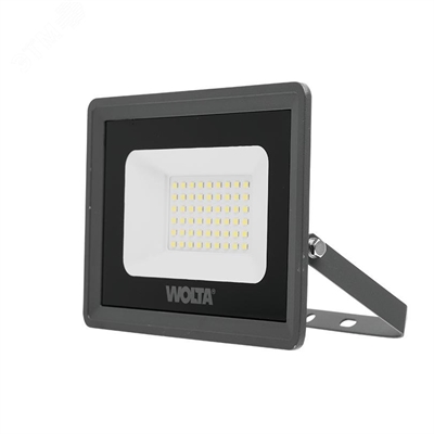 Прожектор LED 50W 5700K IP65 SMD SLIM серый Wolta WFL-50W/06