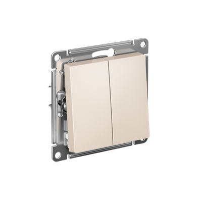 Выкл. 2кл мех. бежевый SE AtlasDesign ATN000251