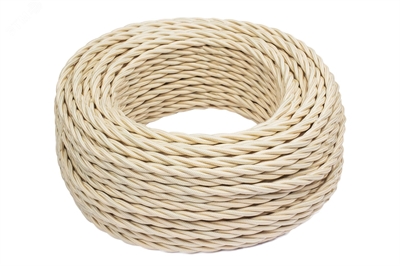 Провод 2*1,5 Песочное золото (матовый) 50м B1-424-719-50