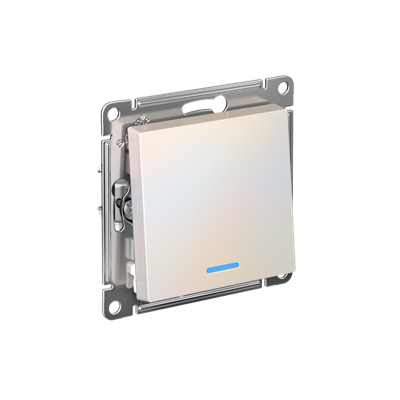 Выкл. 1кл свет мех. жемчуг SE AtlasDesign  ATN000413