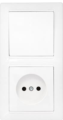 Блок СУ (1кл.+роз.)  бел. Стиль  В-РЦ-685 белый