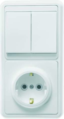 БКВР-032 Блок (2кл.выкл.+роз. с/з)... БКВР-032