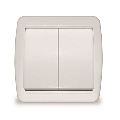 Выкл. 2кл о/у IP44 бел. "Клио"... К2223 К2223