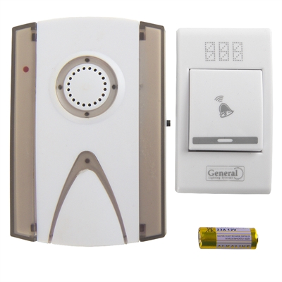 Звонок беспров. General GDB-B-002  на батар  ( 24/144) 800653 800653