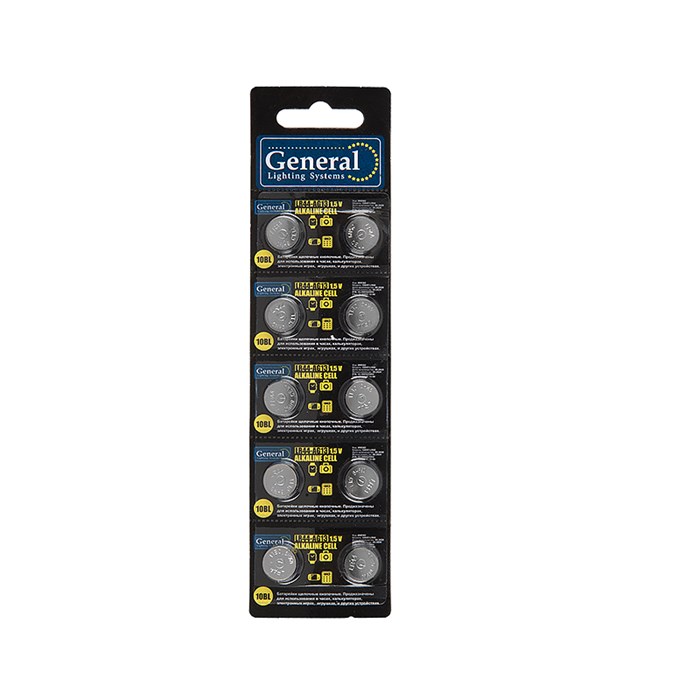 LR44 (AG13) 10pcs General... 800582 - фото 5194