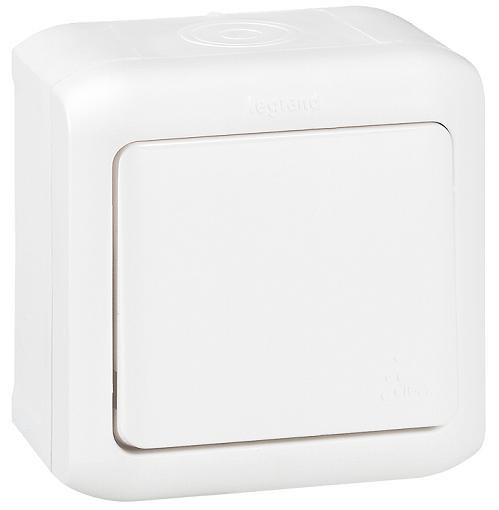 Выкл. 1кл о/у бел. LR Quteo IP44 782300 - фото 5252