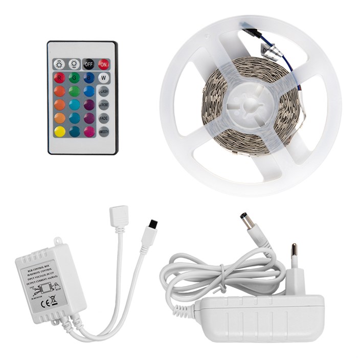Готовый комплект 5м с адаптером GLS-5050-30-7.2-12-IP20-PRO-RGB-5-KIT  General.. 503622 - фото 5286