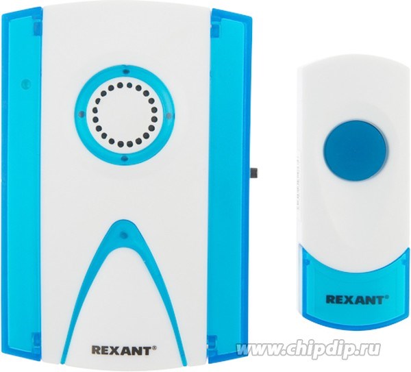 Звонок беспров. кнопка IP44 RX-3 REXANT 73-0030 - фото 5304