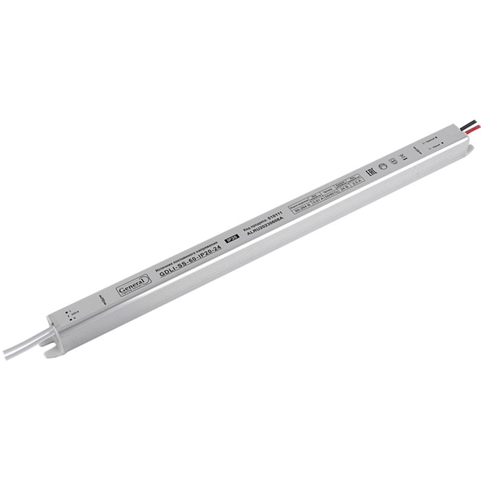 Драйвер светодиодный для лайтбокса General Lighting Systems GDLI-SS-60-IP20-24 510111 510111 - фото 6521