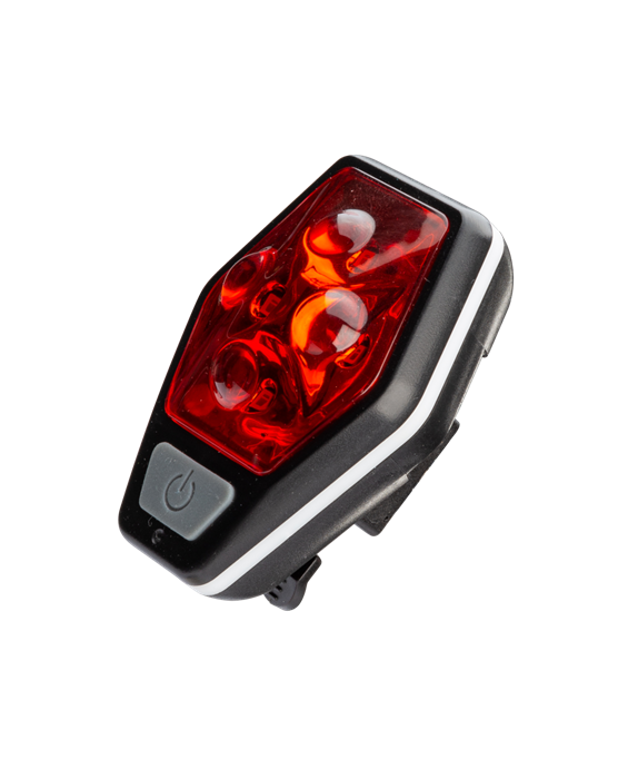 Фонарь велосипедный задний 4REDLED/2xAAA/ABS-пл/дер-креп/заж на кор КОСМОС KOC401B - фото 6933