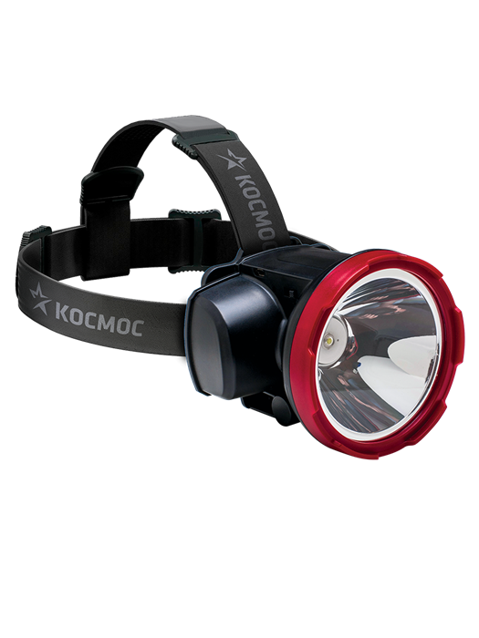 Фонарь налоб светодиодный аккум H5W, 2 режима, 5W LED, 2ah,  зарядка от USB KOCAccuH5WLED КОСМОС KOCAccuH5WLED - фото 6960