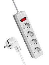 Сет.фильтр КОСМОС 4гн 1,5м ПВС 3х0,75 бел FKsm1.5m-4g(W) - фото 7354