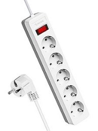 Сет.фильтр КОСМОС 5гн 3м ПВС 3х0,75 бел FKsm3m-5g(W) - фото 7359