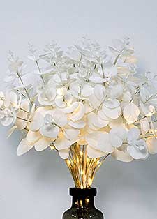 Ветка Эвкалипта бел 1 шт 16LED КОСМОС KOC_INT-B125 KOC_INT-B125 - фото 7531