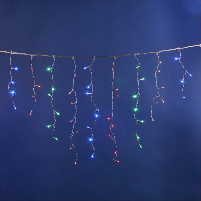 Гир. 200LED IP20 3м  "Бахрома" RGB стат.свеч  пров.проз.B3010-200/DTA MULTI IP20 UL-00002270 - фото 8489