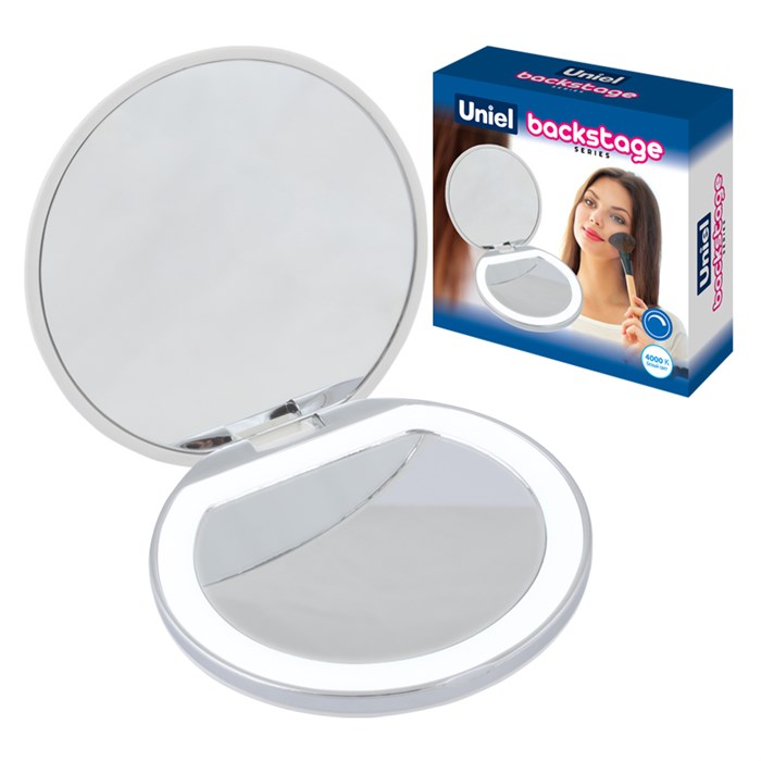 Зеркало кар с подсветкой с димм ULK-F72 DIM/REC акк Li-Ion 300мА бел Uniel... UL-00007898 - фото 8504