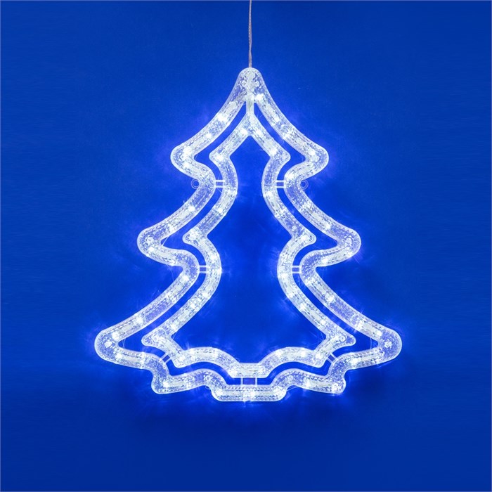 Фигура "Ёлочка" 70LED 35х43 бел.свет пров.проз.ULD-H3543-070/STA EHITE XMAS TRE UL-00001405 - фото 8538