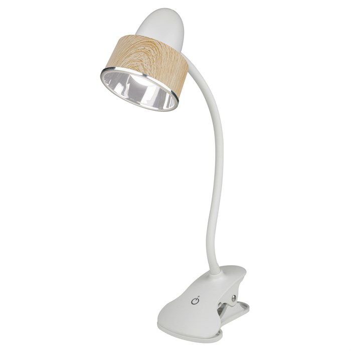 Свет. LED TLD-557, прищепка 350Lm, 5500K, 5W, сенс. выкл., коричневый,  Uniel UL-00004138 - фото 8596