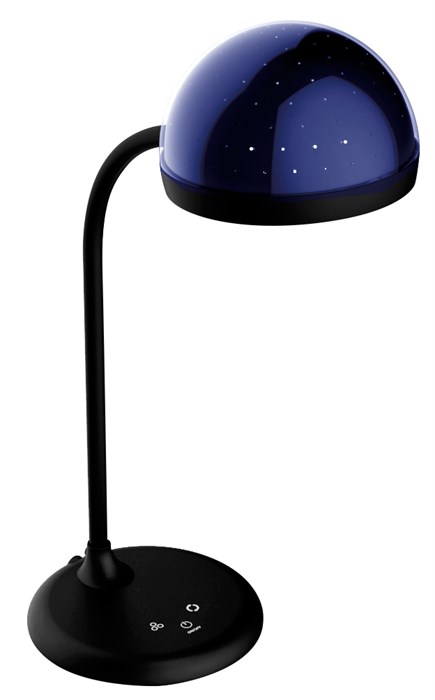 Свет KD-828 LED чер. наст+ночн."Звезд.небо" 6.5W,230В сенс.,рег.ярк Camelion... 13007 - фото 9320