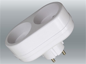 2Т Двойник 6/10А б/з белый универсал. TOKER (80) 202-120