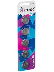 CR2016 BL-5 литиевая Космос (60/600)... KOC20165BL